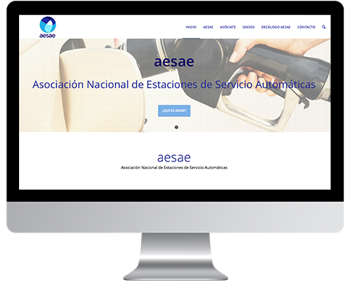 Desarrollo Web - Página Corporativa desarrollada en Wordpress para AESAE Asociación Nacional de Estaciones de Servicio Automáticas