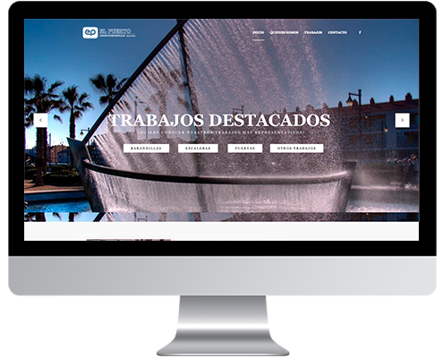 Desarrollo Web - Página Corporativa y Portfolio desarrollada en Wordpress para Construcciones El Puerto