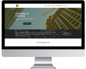 Desarrollo Web - Página Corporativa y Portfolio desarrollada en Wordpress para Construcciones Francisco Martí