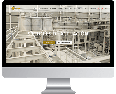 Desarrollo Web - Página Corporativa desarrollada en Wordpress para Euromeca