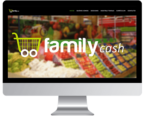 Desarrollo Web - Página Corporativa desarrollada en Wordpress para Supermercados Family Cash