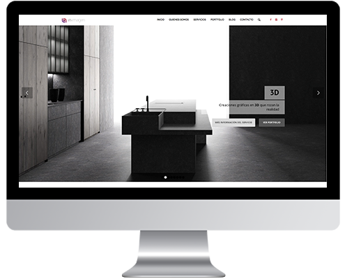 Desarrollo Web - Página Corporativa y Portfolio desarrollada en Wordpress para Inimagen