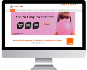 Desarrollo Web - Página Corporativa desarrollada en Wordpress para Grupo Innovacom