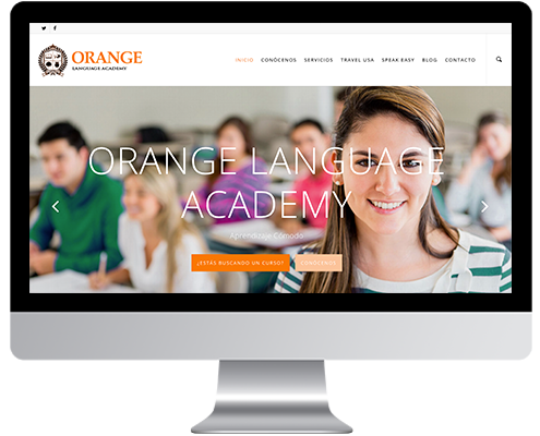 Desarrollo Web - Página Corporativa desarrollada en Wordpress para Orange Academy