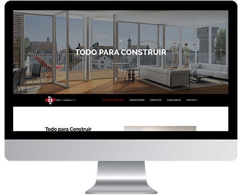 Desarrollo Web - Página Corporativa, Catálogo online y Portfolio desarrollada en Wordpress para Totpercons - Todo para Construir