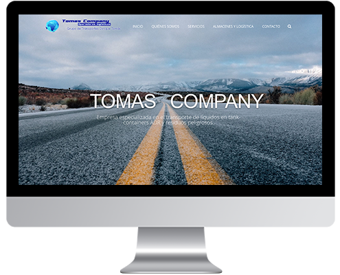 Desarrollo Web - Página Corporativa desarrollada en Wordpress para Transportes Tomas Company