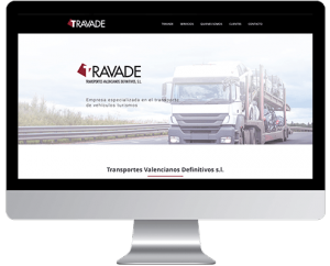 Desarrollo Web - Página Corporativa desarrollada en Wordpress para Transportes Travade