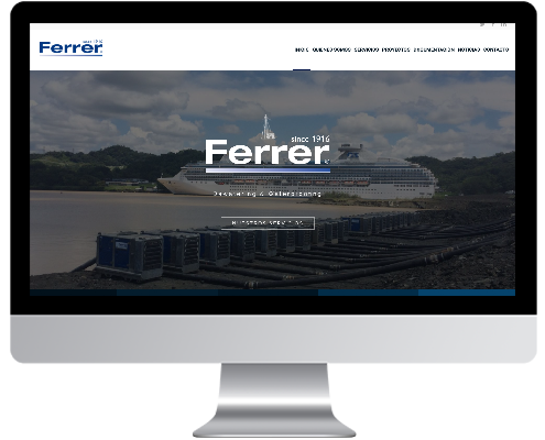 Desarrollo Web - Página Corporativa, Catálogo online desarrollada en Wordpress para Ferrer S.L.