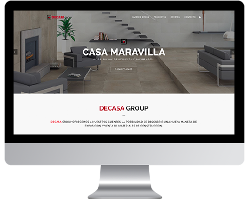 Desarrollo Web - Página Corporativa, Catálogo online y intranet desarrollada en Wordpress para Casa Maravilla