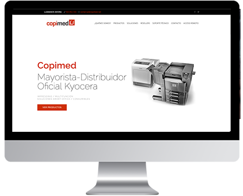 Desarrollo Web - Página Corporativa, Catálogo online desarrollada en Wordpress para Copimed