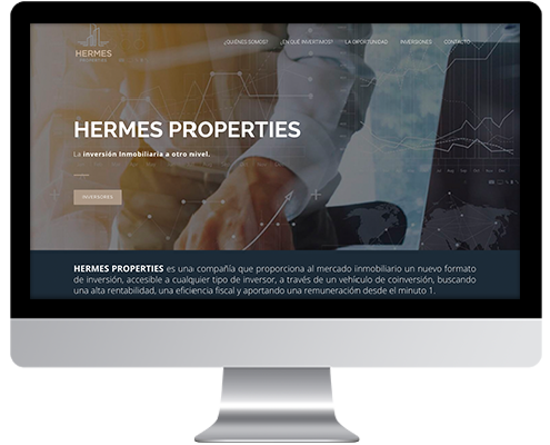 Desarrollo Web - Página Corporativa desarrollada en Wordpress para Hermes Properties