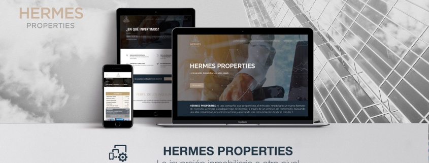 Desarrollo Web - Página Corporativa desarrollada en Wordpress para Hermes Properties