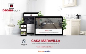 Desarrollo Web - Página Corporativa, Catálogo online y intranet desarrollada en Wordpress para Casa Maravilla